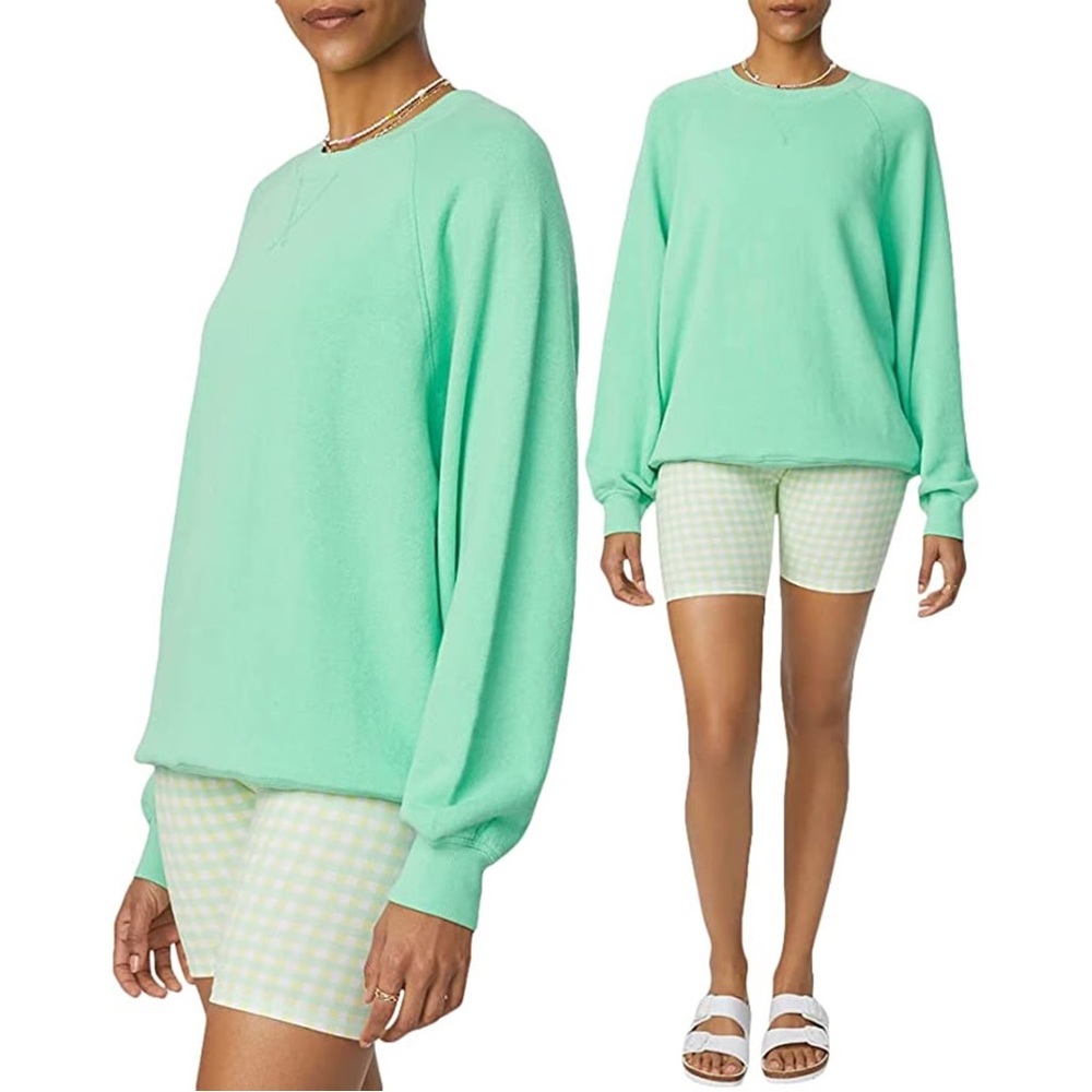 Sincerely Jules x Bandier Mint Green Crew Neck Sweater